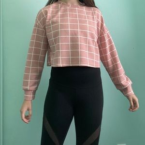 Pink Grid Top